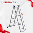 Лестница двухсекционная Alumet Ал 5206 - stroymarket66.ru - Красноярск