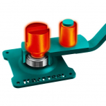 Ручной станок для гибки арматуры KRAFTOOL 12 E, острый гиб, на подшипнике - stroymarket66.ru - Красноярск