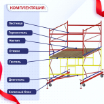 Вышка-тура  ВСП 2.0х2.0, Н-2.8м - stroymarket66.ru - Красноярск