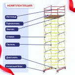 Вышка-тура  ВСП 2.0х2.0, Н-8.8м - stroymarket66.ru - Красноярск