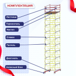 Вышка-тура  ВСП 2.0х2.0, Н-12.4м - stroymarket66.ru - Красноярск