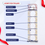 Вышка-тура  ВСП 0.7х1.6, Н-7.6м - stroymarket66.ru - Красноярск