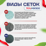 Сетка затеняющая зеленая 70% 4х100 м - stroymarket66.ru - Красноярск