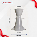 Конус КА (Абрамса) с воронкой для определения подвижности бетонной смеси по ГОСТ 10181 (х/к) - stroymarket66.ru - Красноярск