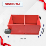 Форма кубическая для проверки бетона 2ФК 100, окрашенная двухгнездовая - stroymarket66.ru - Красноярск