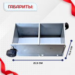 Форма кубическая для проверки бетона 2ФК 100, оцинкованная двухгнездовая - stroymarket66.ru - Красноярск