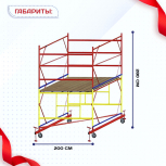Вышка-тура  ВСП 2.0х2.0, Н-2.8м - stroymarket66.ru - Красноярск