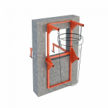 Мусоросброс кронштейн стеновой (оконный) - stroymarket66.ru - Красноярск