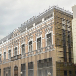 Фальшфасад сетка с изображением на строительные леса - stroymarket66.ru - Красноярск